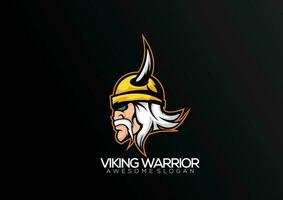 viking krigare logotyp team esport maskot design vektor