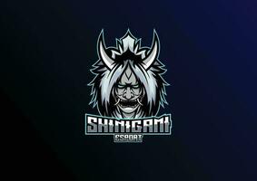 Shinigami Logo Esport Maskottchen Design vektor