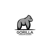 gorilla logotyp design maskot Färg vektor