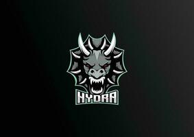 drake hydra logotyp esport team design maskot vektor