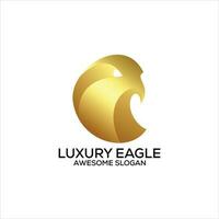 Luxus Adler Logo Design Gradient bunt vektor