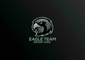 Adler Mannschaft Logo Esport Design vektor