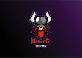 Wikinger Spielen Esport Logo Maskottchen Design vektor