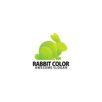 Hase Logo Design Gradient bunt vektor