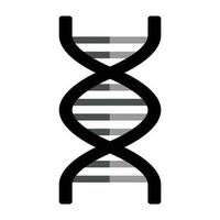 dubbel- spiralformad strukturera av dna vektor symbol