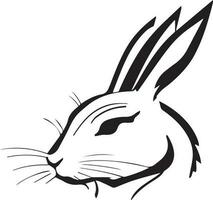 Illustration Kopf Logo von ein Hase vektor