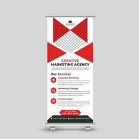 kreativ modern Marketing rollen oben Banner Design Vorlage zum Ihre Unternehmen kostenlos Vektor