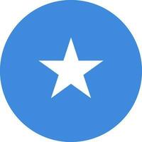 runden somali Flagge von Somalia vektor