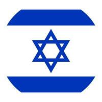 runda israeli flagga av Israel vektor