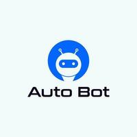 Auto bot einfach Vektor Logo