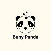 Hase Panda einfach Vektor Logo