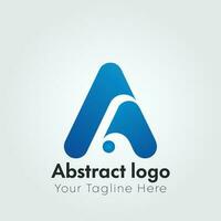 abstrakt Brief ein Logo Design Konzept Vorlage.a Brief Logo. ein Logo Vorlage vektor