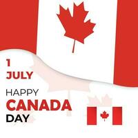 Vektor glücklich Kanada Tag Banner Design Sieg Tag Unabhängigkeit Tag Feier