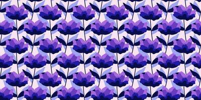 abstrakt blå blommig vektor bakgrund