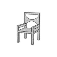 bekväm fåtölj linjär ikon. avkopplande på squishy stol. modern, stol, möbel, linjär ikon. redigerbar stroke vektor