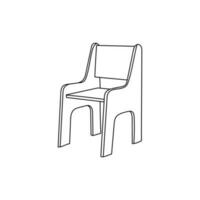 Stühle Kinder Möbel Logo Monoline klassisch Symbol Symbol. linear Symbol von das Möbel und Innere vektor