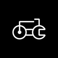 Fahrrad und Schlüssel, Logo Vorlage zum Fahrrad Reparatur, Fahrrad Reparatur Symbol Logo Design Element vektor