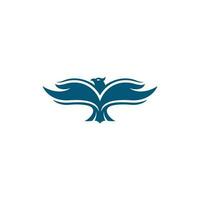 Freiheit Adler Logo Vektor, mit Hand Pflege minimalistisch Logo Design Vorlage vektor