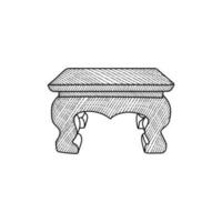 elegant Tabelle Linie Kunst kreativ Logo vektor
