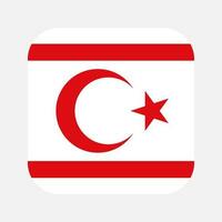 türkische republik nordzypern flagge einfache illustration für unabhängigkeitstag oder wahl vektor