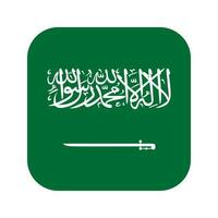 Saudi-Arabien Flagge einfache Illustration für Unabhängigkeitstag oder Wahl vektor