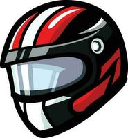 schützend Motorsport Sicherheit Helm Clip Kunst Vektor Illustration.