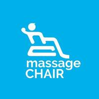 Massage Stuhl Logo Symbol. Brief basierend mc Initiale vektor