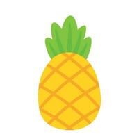 Ananas Obst Gekritzel Symbol süß Vektor Illustration