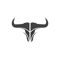 Bull Büffel Kopf Kuh Tier Maskottchen Logo Design Vektor für Sport Horn Büffel Tier Säugetiere Kopf Logo Wild Matador