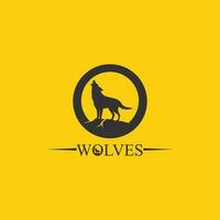 Wölfe Logo, Fuchs, Wolfskopf, Tier Vetor und Logo Design Wild Brüllen Hund Illustration, abstrakt für Spiel Logo Symbol Kopf Tier vektor