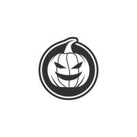 Vektorsymbol für Halloween-Grußkarte und Poster-Party-Zeichenkonzeptillustration mit Zeichen und Symbol vektor