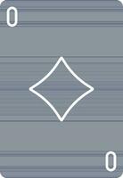 spelar kort ikon i blå och vit Färg. vektor