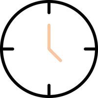 isoliert Uhr Symbol im linear Stil. vektor