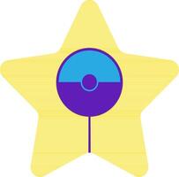 illustration av en stjärna pokemon. vektor