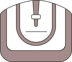 illustration av kvinna handväska ikon. vektor
