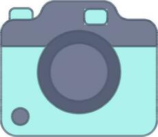 blå kamera ikon eller symbol i platt stil. vektor