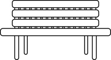 stroke stil av bänk ikon för Sammanträde begrepp. vektor