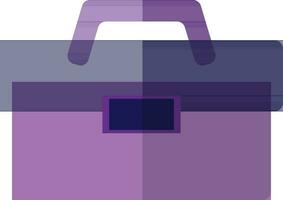 illustration av en väska i lila Färg. vektor
