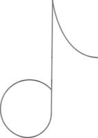 Linie Kunst Zittern Symbol im eben Stil. vektor