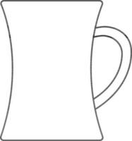 Vektor Illustration von Tasse oder Becher Symbol im eben Stil.