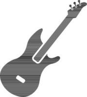 illustration av gitarr, musikalisk instrument symbol. vektor