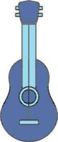 Gitarre Symbol im Blau Farbe. vektor