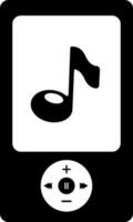 vektor tecken eller symbol av musik spelare.