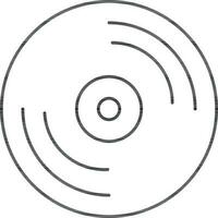 Frieden CD Symbol und Symbol. vektor