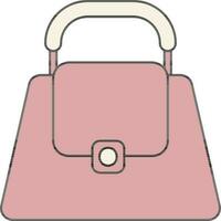 illustration av damer handväska ikon i platt stil. vektor