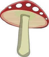 Agaric Pilz Symbol im rot Farbe. vektor