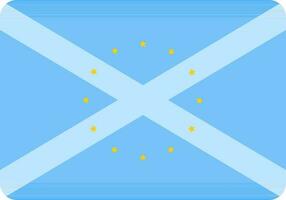 EU Schottland Flagge Symbol im eben Stil. vektor