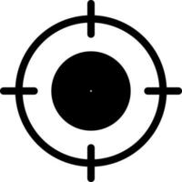 Illustration von Ziel oder Ziel Symbol im eben Stil. vektor