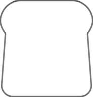 Brot Symbol im dünn Linie Kunst. vektor