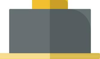restaurang cloche i gul och grå Färg. vektor